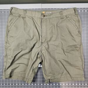 Carhartt Shorts 42x9 Green Ripstop Canvas Y2K Skater Streetwear Relaxed Loose